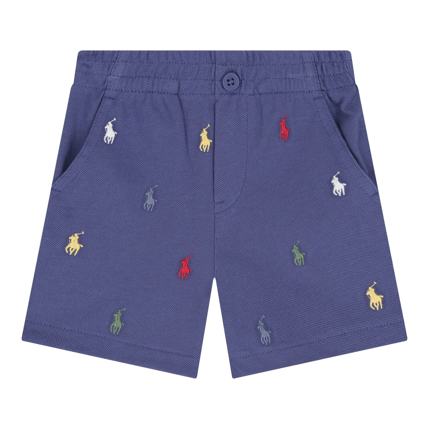 Baby Boys Green & Blue Logo Shorts Set, 1, hi-res image number null