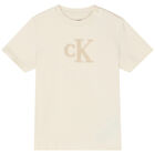 طقم شورت بالشعار باللون العاجى (3 قطع), 1, hi-res