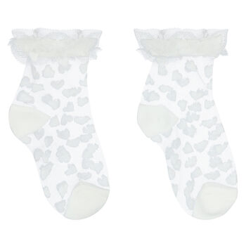 Baby Girls White Tulle Socks