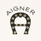 Girls Ivory & Black Logo T-Shirt, 1, hi-res