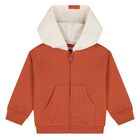 Younger Boys White, Orange & Grey Fox Tracksuit ( 3 Piece ), 3, hi-res