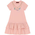 فستان بالشعار باللون الوردي , 2, hi-res