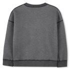Boys Grey Logo Reversible Sweatshirt , 1, hi-res