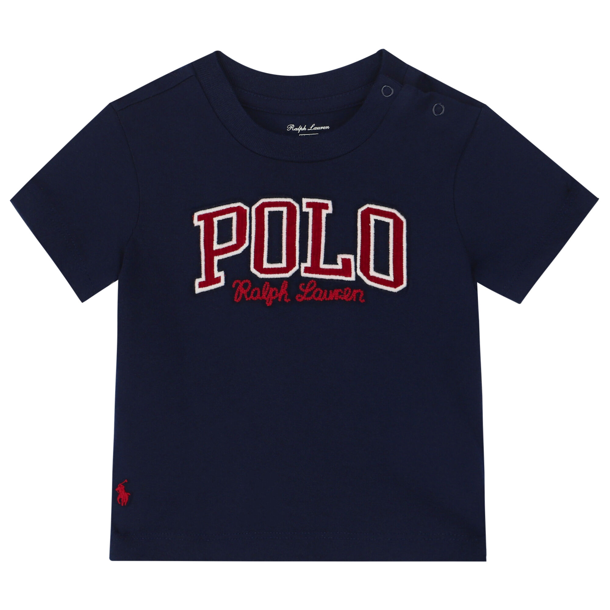 Ralph Lauren Baby Boys Navy Logo T Shirt Junior Couture UAE