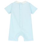 Baby Boys Blue Romper Set, 1, hi-res