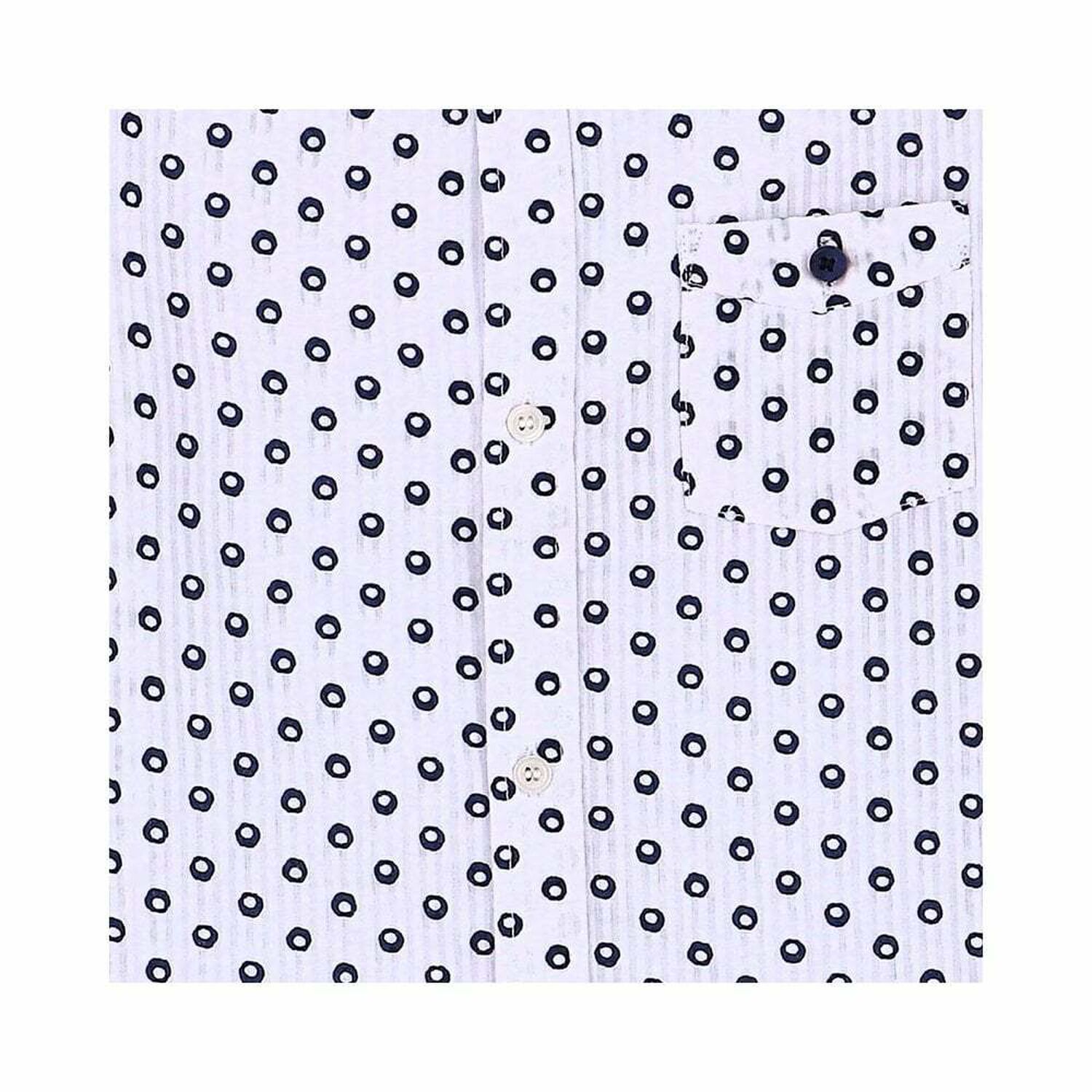 قميص مطبع باللون الابيض والكحلى للاولاد, 1, hi-res image number null