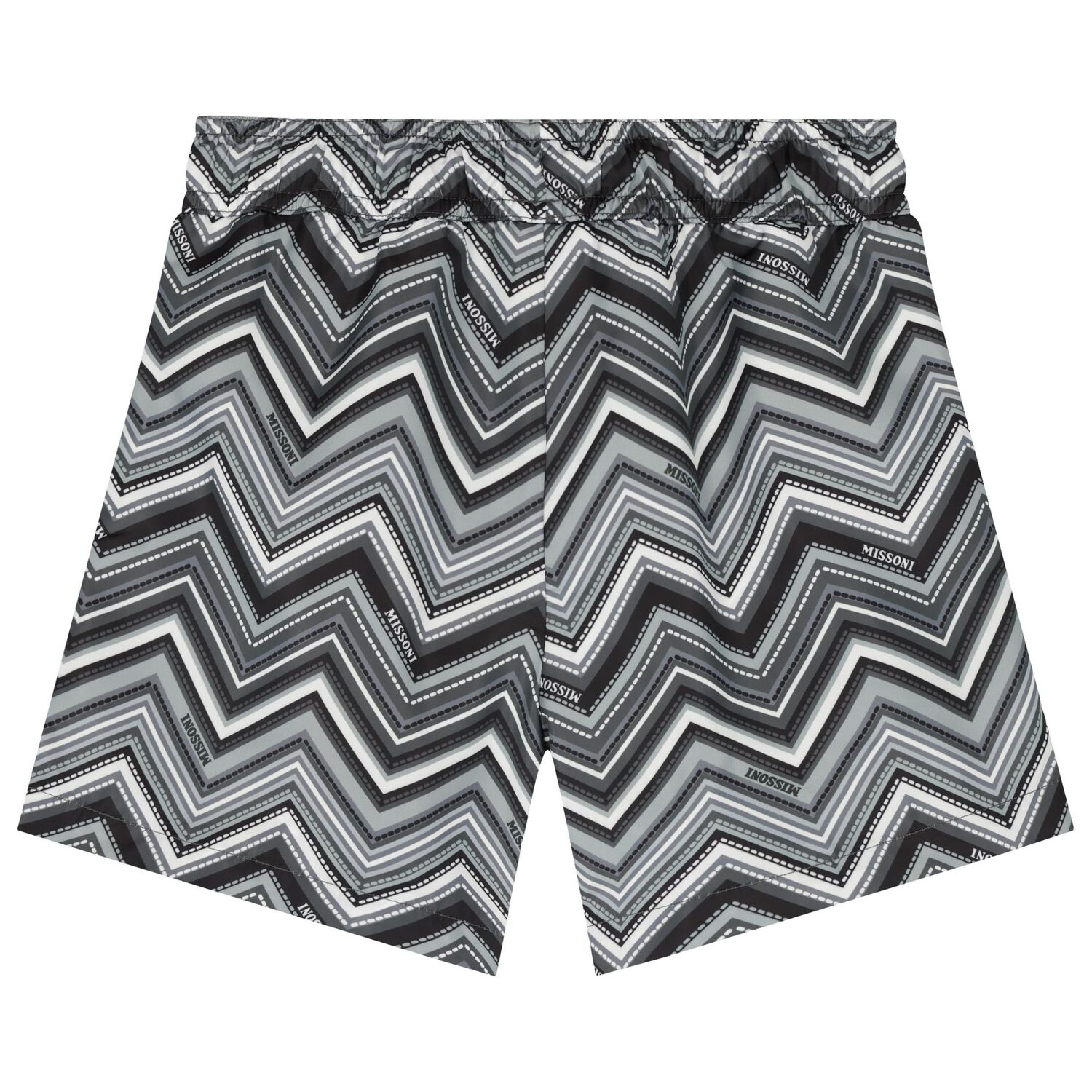 Boys Grey Zig Zag Swim Shorts, 1, hi-res image number null
