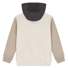 Boys Beige Hooded Tracksuit Set, 1, hi-res