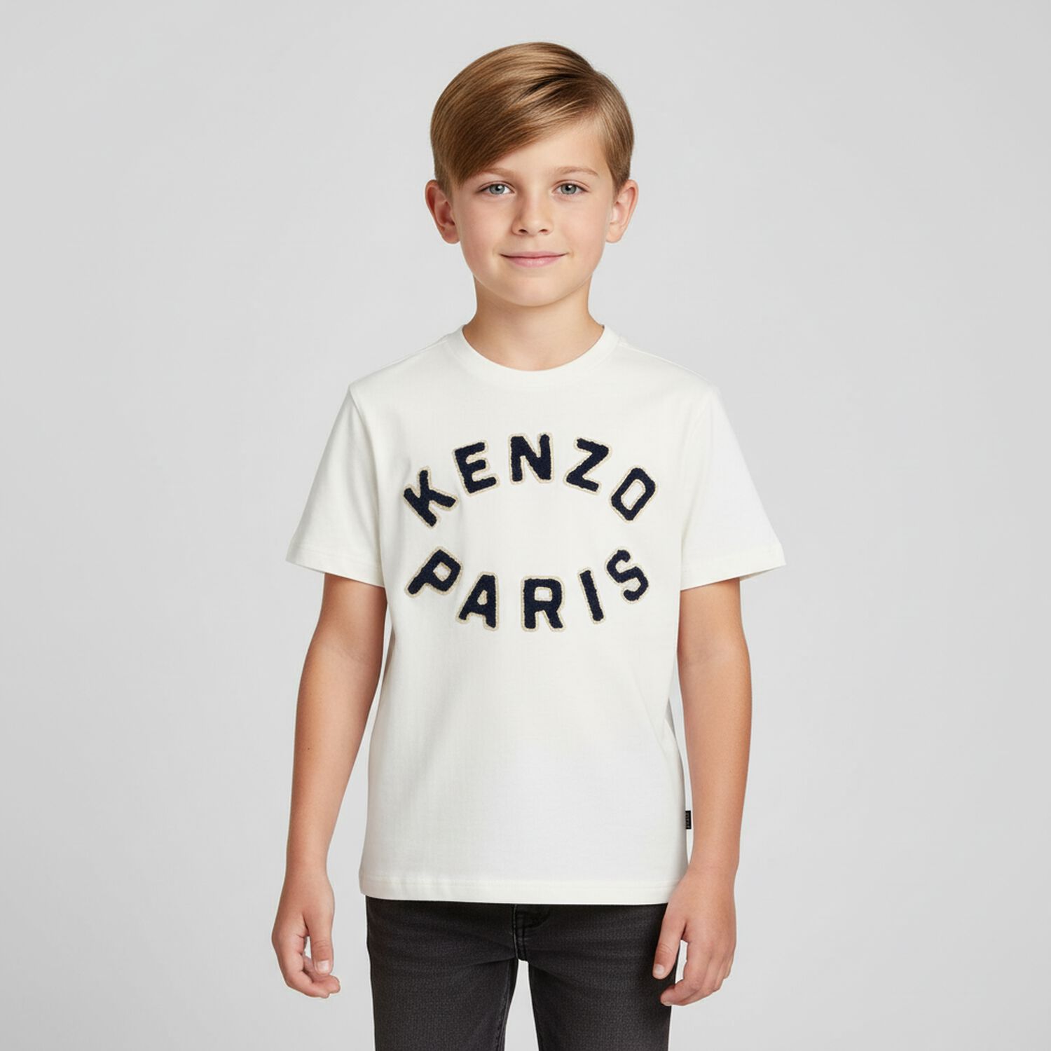 Ivory Logo T-Shirt, 1, hi-res