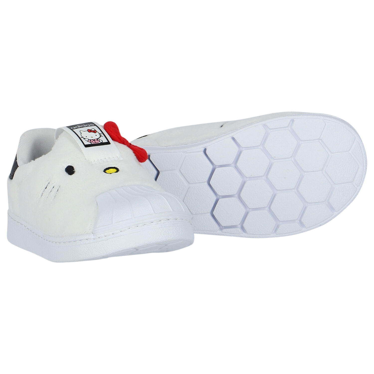 White Hello Kitty Superstar Trainers, 1, hi-res image number null