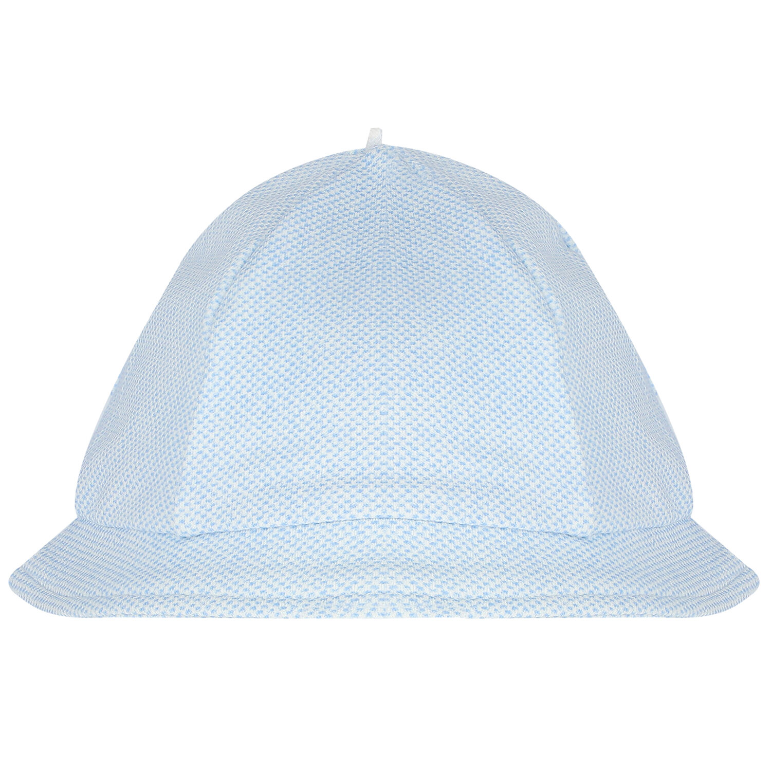 Baby Boys White & Blue Romper & Hat Set, 3, hi-res