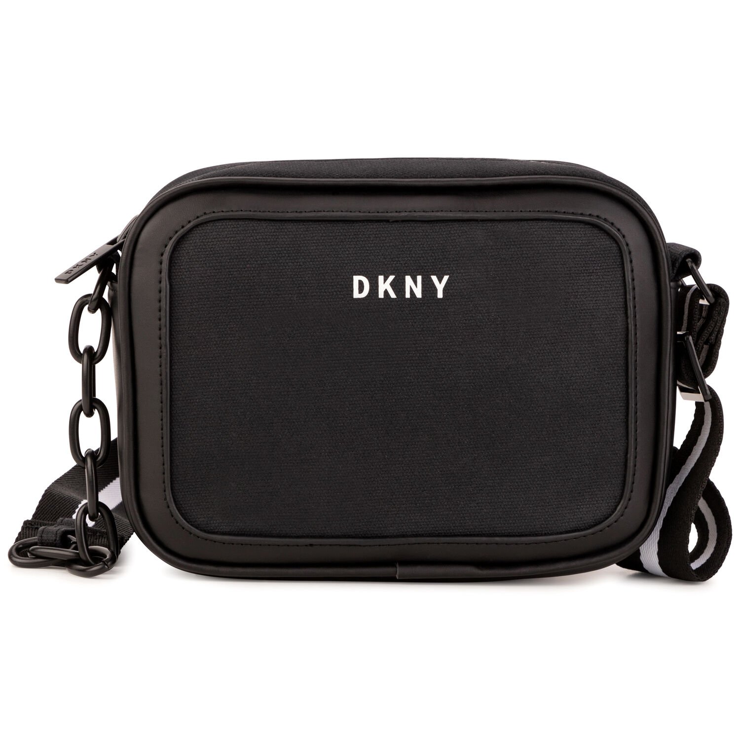 حقيبة بالشعار باللون الأسود للبنات, 1, hi-res