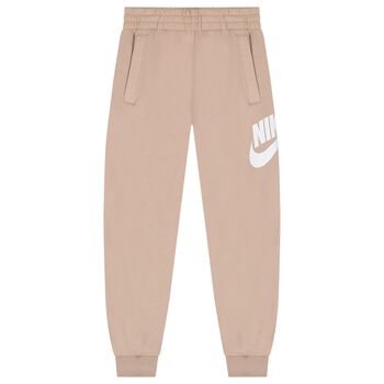 Beige Logo Joggers