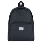 Navy Blue Logo Backpack, 1, hi-res