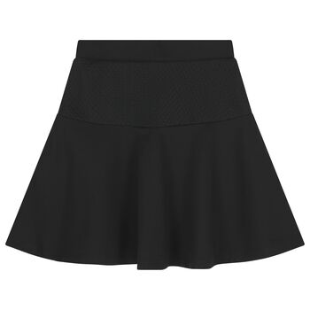 Girls Black Logo Skirt