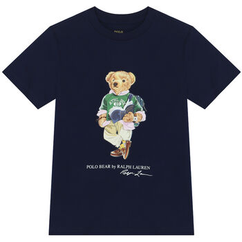 Boys Navy Bear T-Shirt