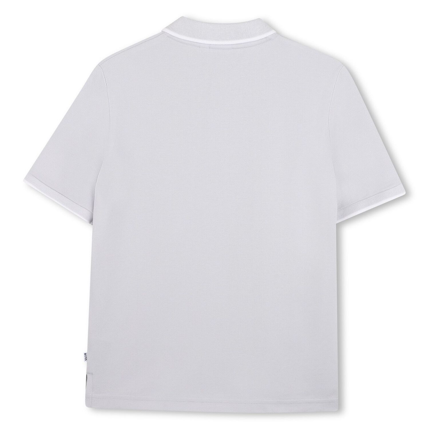 Boys Mini Me Blue Logo Polo Shirt, 8, hi-res