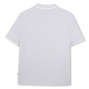 قميص بولو تصميم ميني مي بالشعار باللون الأزرق للأولاد