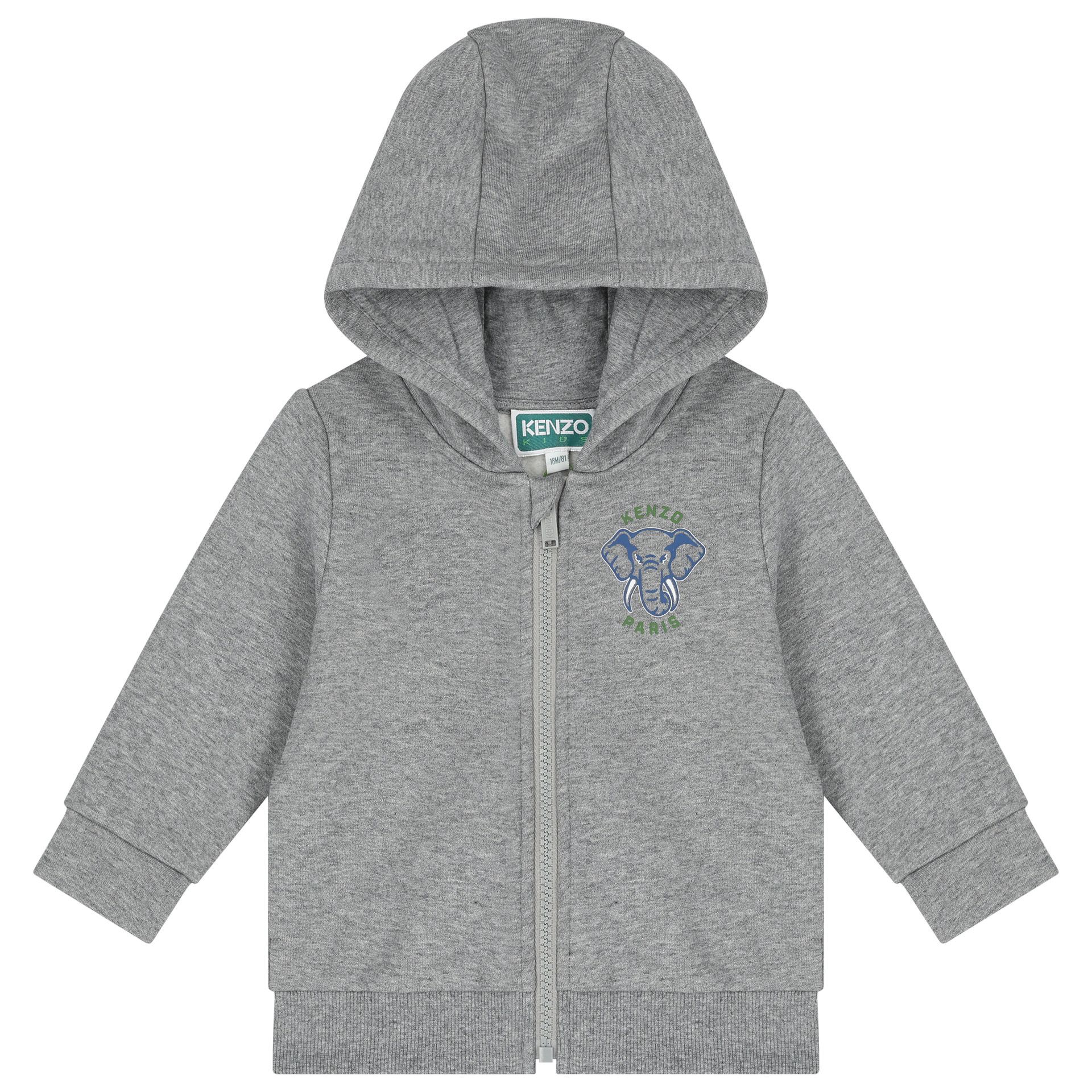 KENZO KIDS Younger Boys Grey Elephant Logo Tracksuit Junior Couture UAE