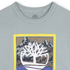 Boys Green Logo Long Sleeve Top, 1, hi-res