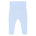 Baby Boys Ivory & Blue Bear Babysuit & Hat Gift Set, 3, hi-res