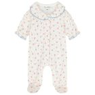 Baby Girls Ivory Floral Babygrow, 1, hi-res