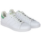 White & Green Stan Smith Trainers, 3, hi-res