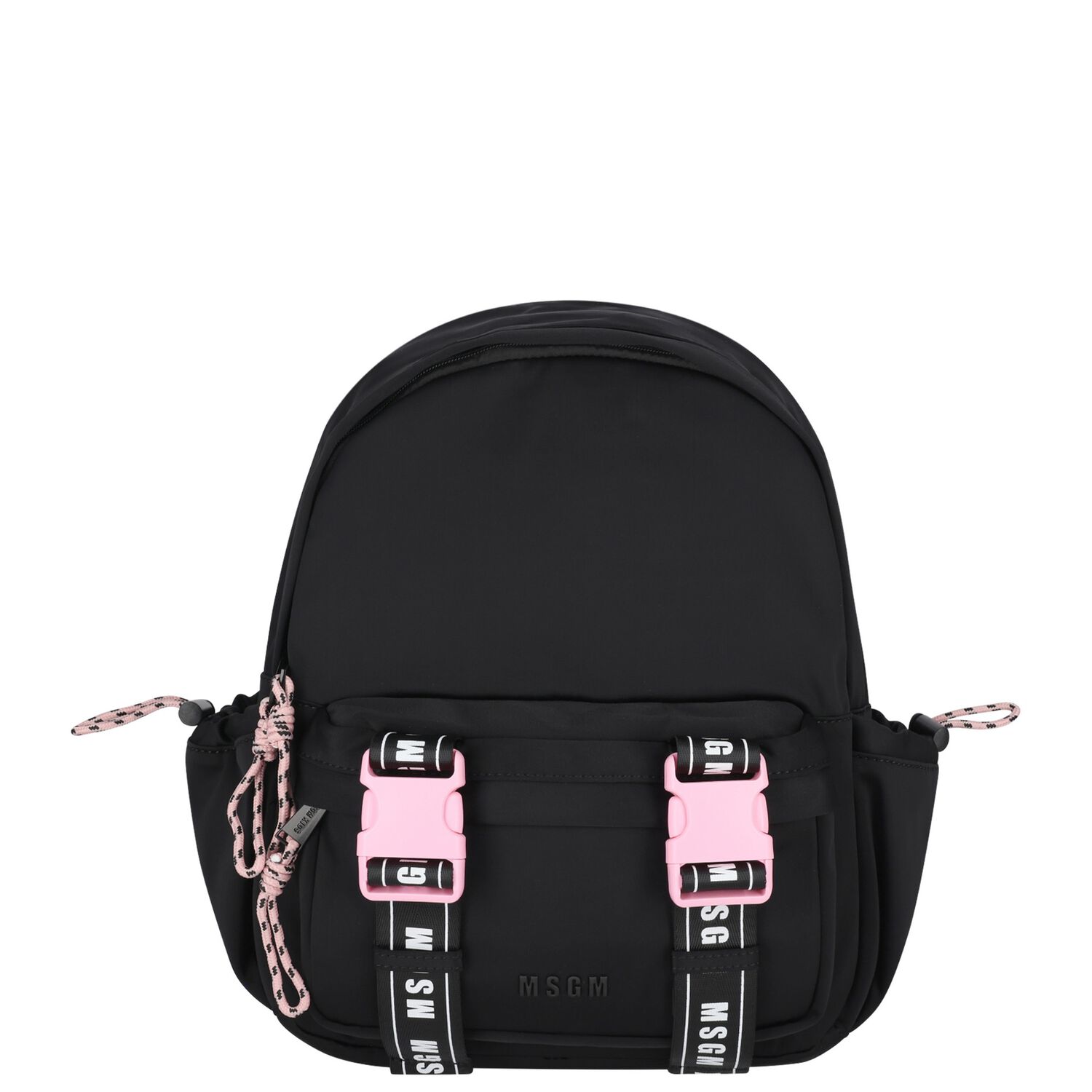 Girls Black & Pink Logo Backpack, 1, hi-res