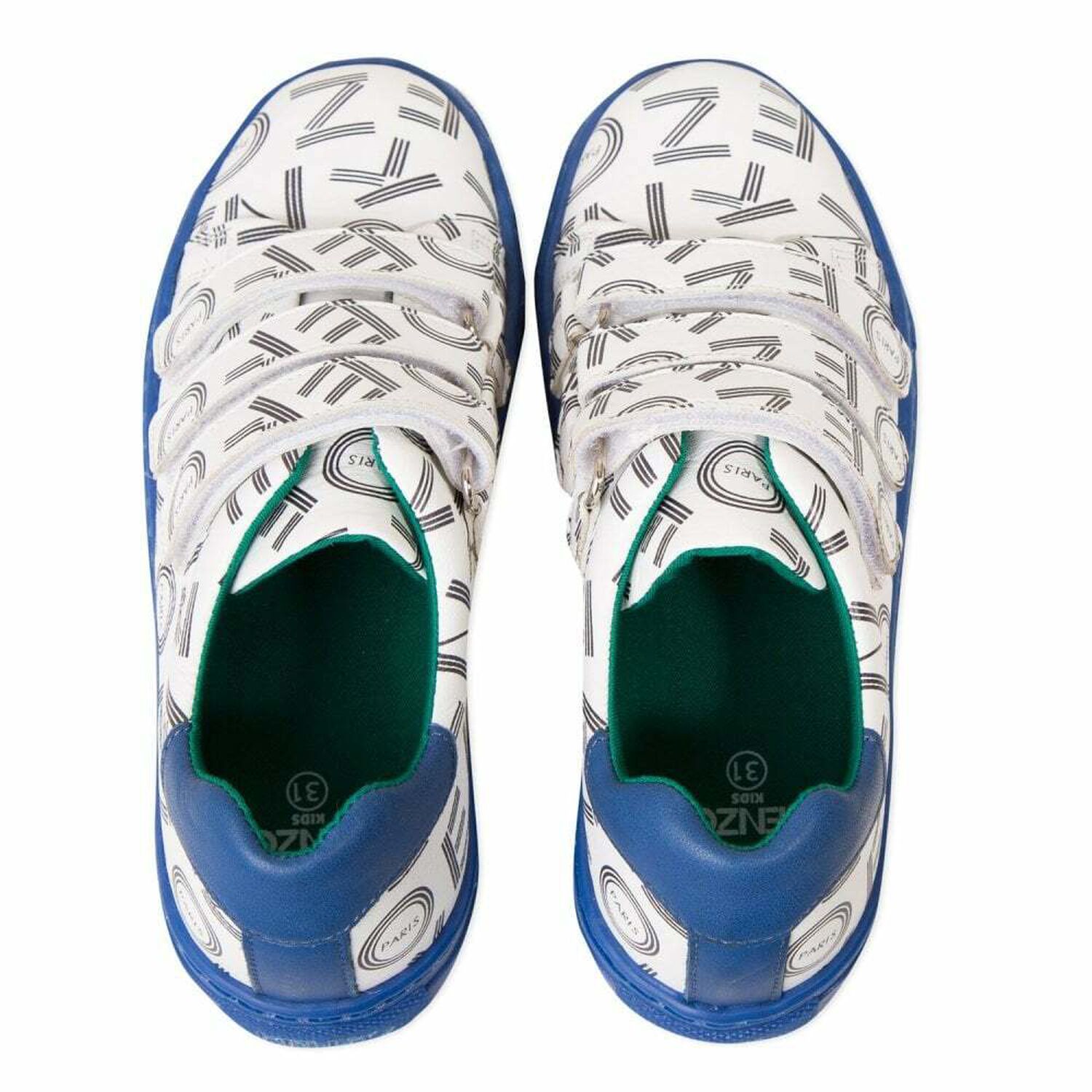 حذاء رياضى مطبع بالشعار باللون الابيض للاولاد, 1, hi-res image number null