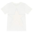Girls Ivory Star T-Shirt, 1, hi-res