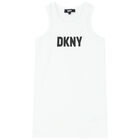 Girls Black & White Logo Dress Set, 1, hi-res