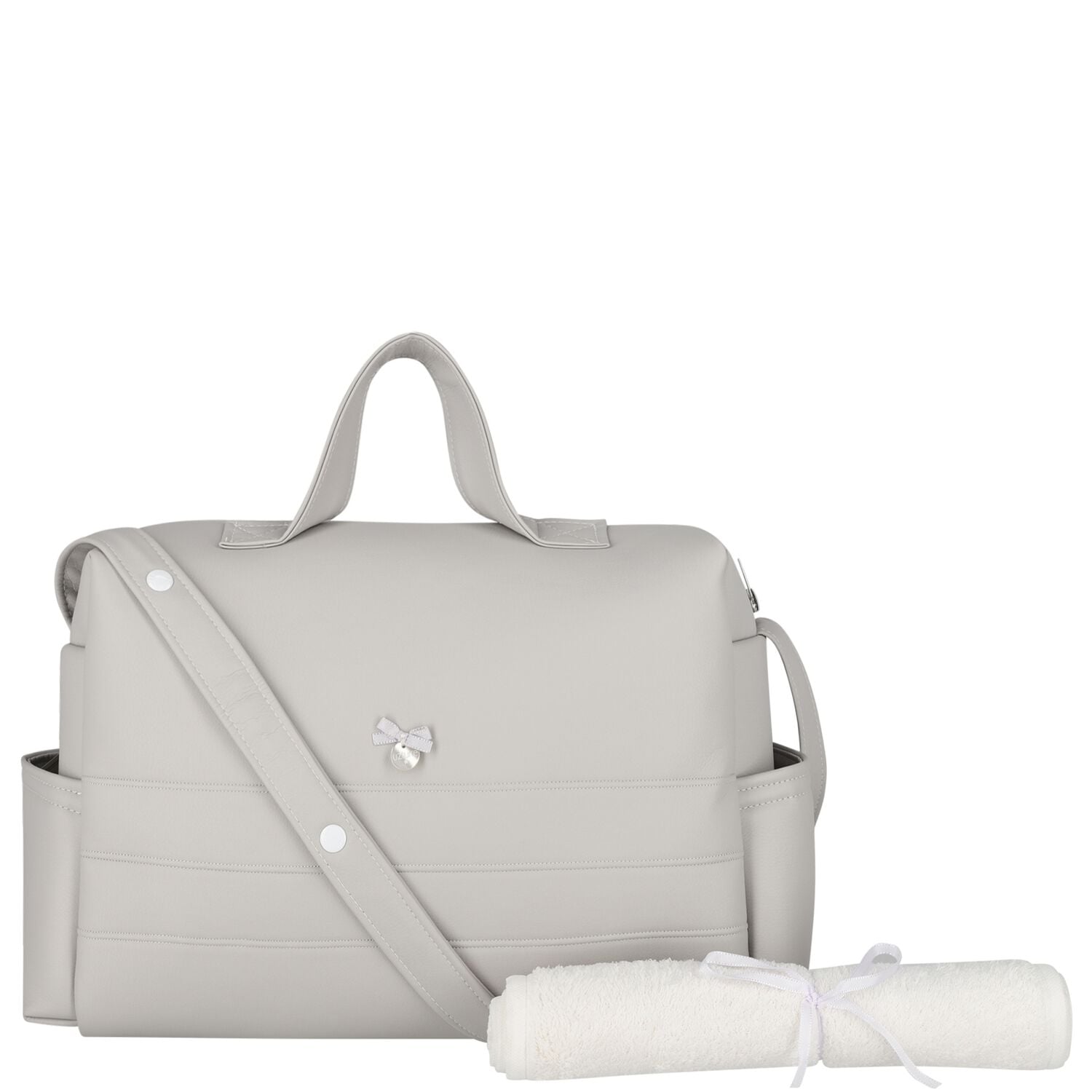 Grey Baby Changing Bag ( 38cm ), 2, hi-res