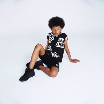 Boys Black Logo Shorts