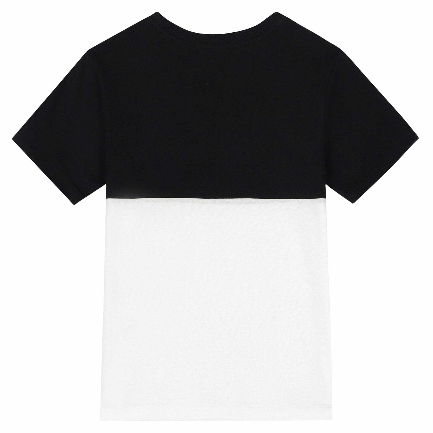Older Boys White & Black Logo T-Shirt, 1, hi-res