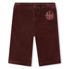 Younger Girls Burgundy Logo Tracksuit, 1, hi-res