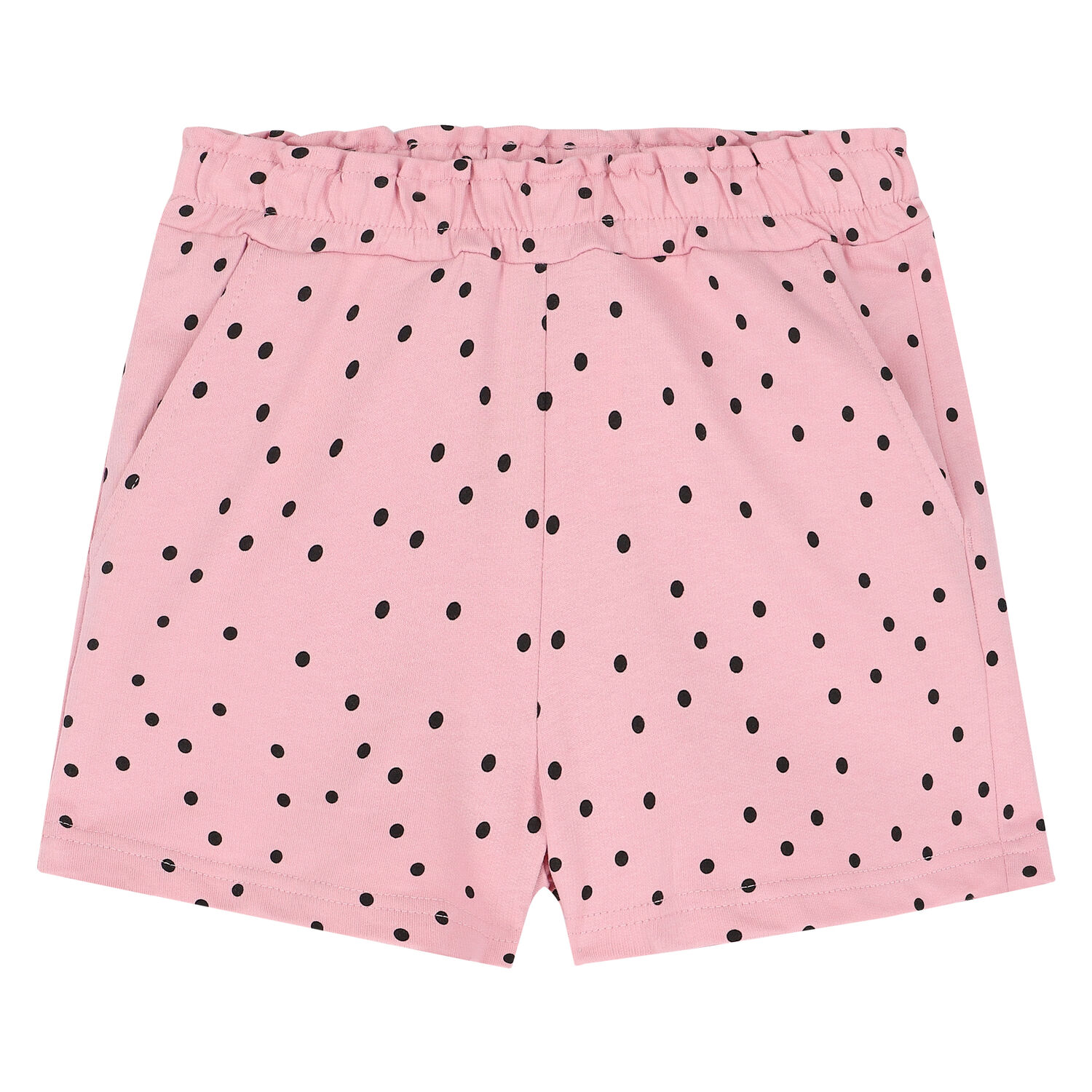 Girls Pink Polka Dot Shorts, 1, hi-res image number null