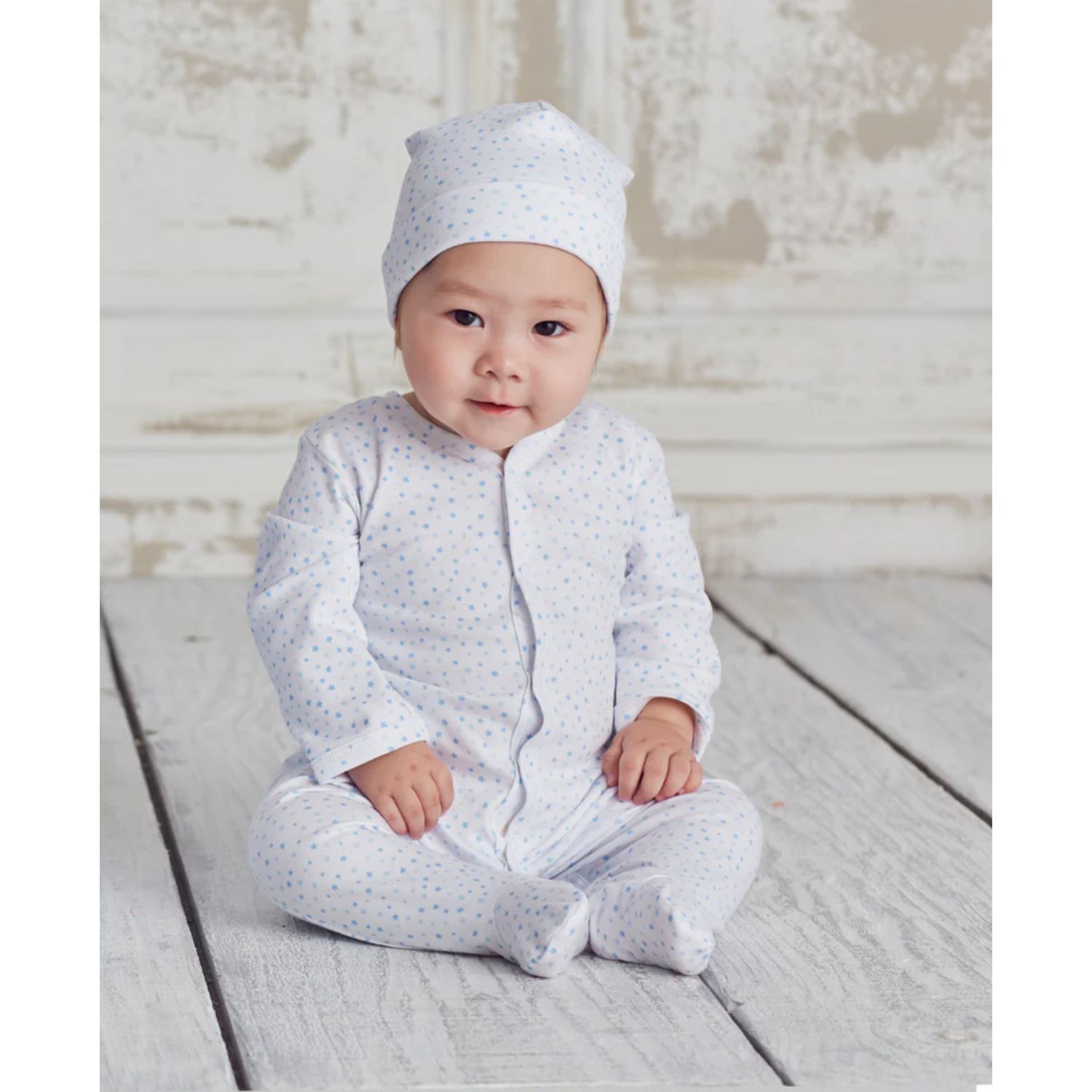 طقم هدية أفرول بطبعة النجوم باللون الأبيض والأزرق, 2, hi-res image number null