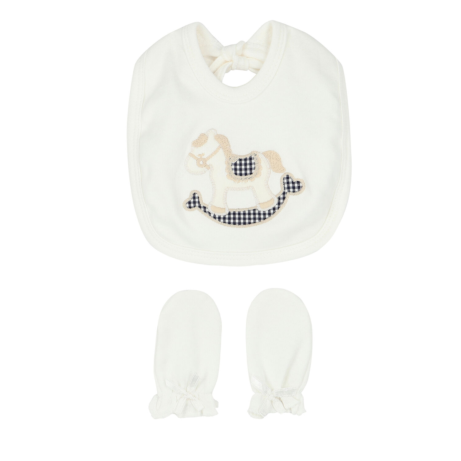 Ivory Rocking Horse Babygrow Gift Set, 1, hi-res image number null