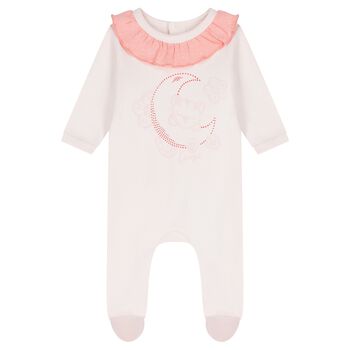 افرول بنات بطبعه نمر باللون الابيض 