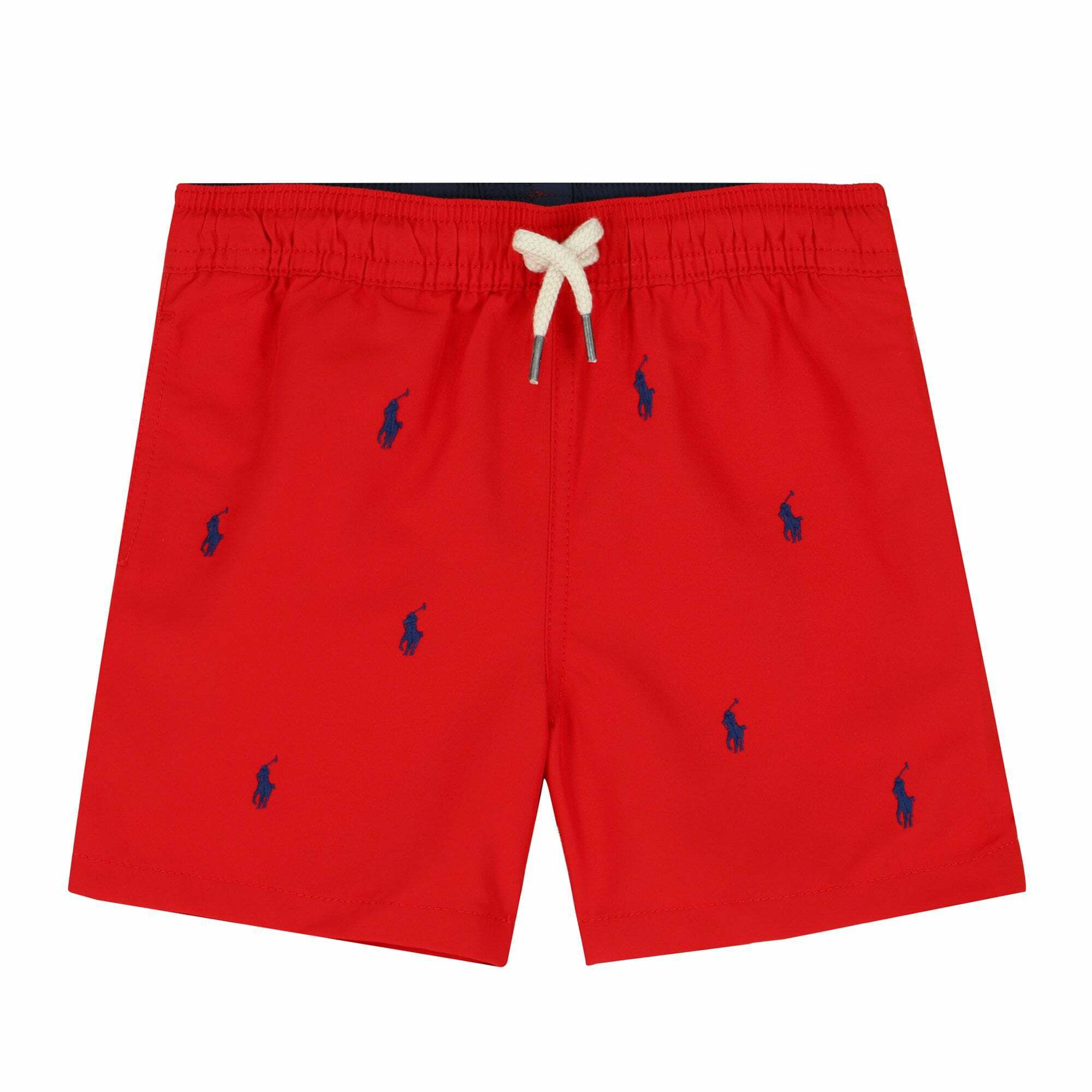 Ralph Lauren Boys Red Logo Swim Shorts Junior Couture UAE