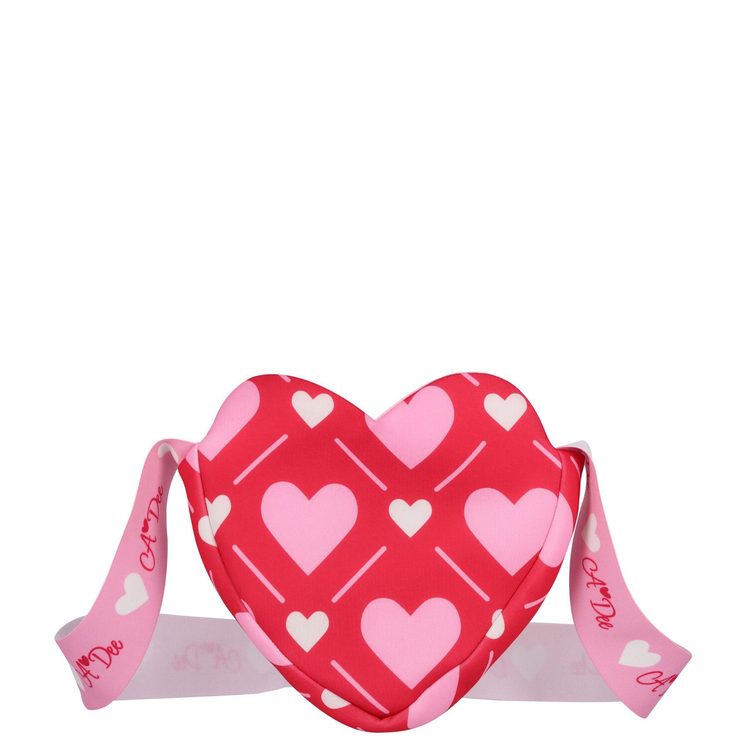 Girls Red & Pink Heart Shoulder Bag, 1, hi-res