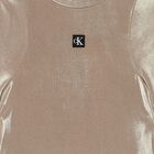 Girls Gold Logo Dress, 1, hi-res