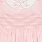 Baby Girls Pink Smocked Dress, 1, hi-res