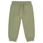 Younger Boys Green Joggers, 1, hi-res