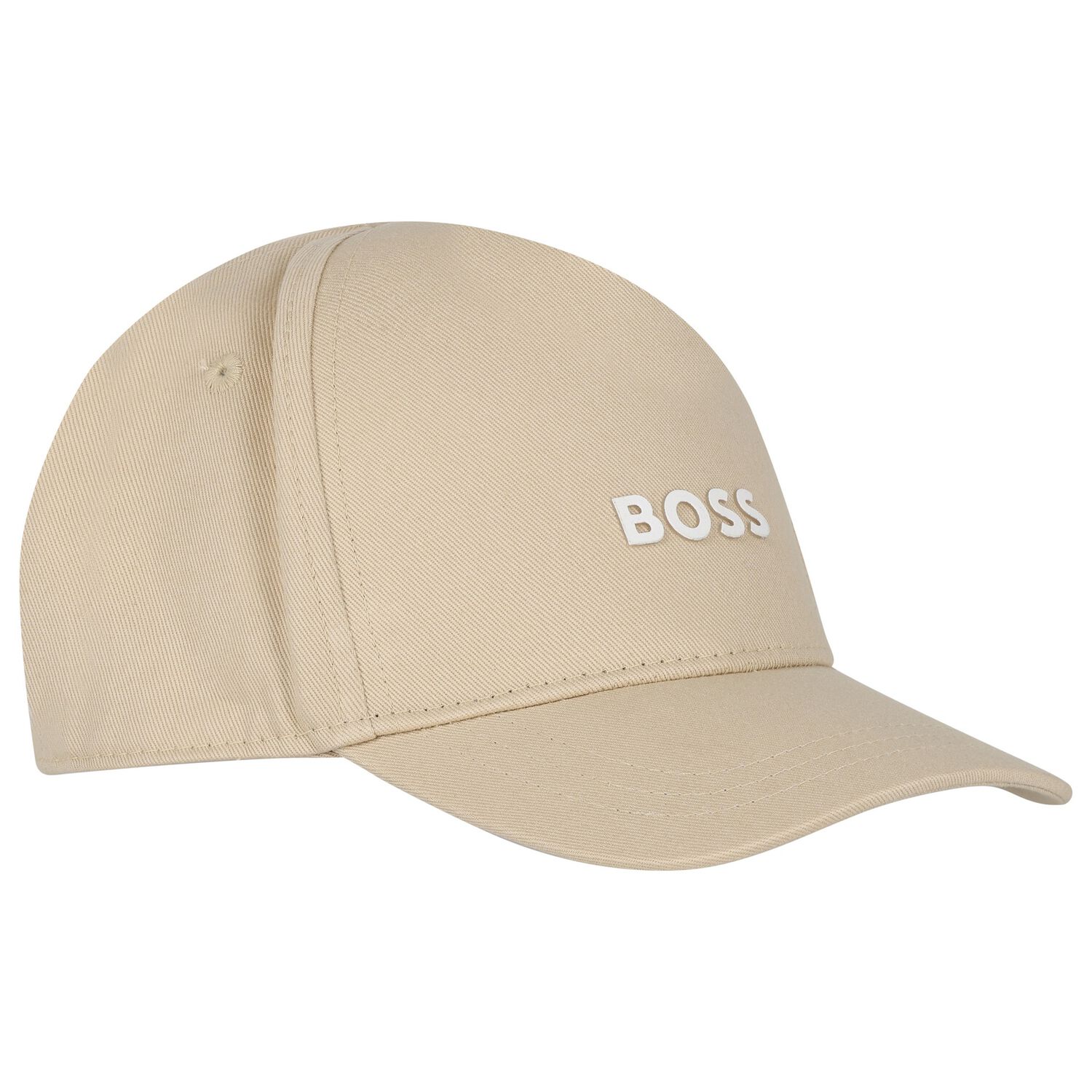 Boys Beige Logo Cap, 1, hi-res