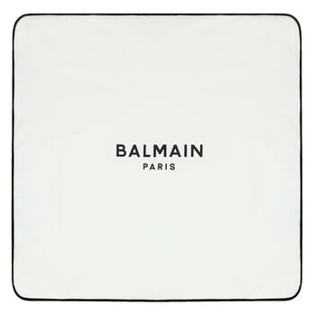 White Logo Baby Blanket