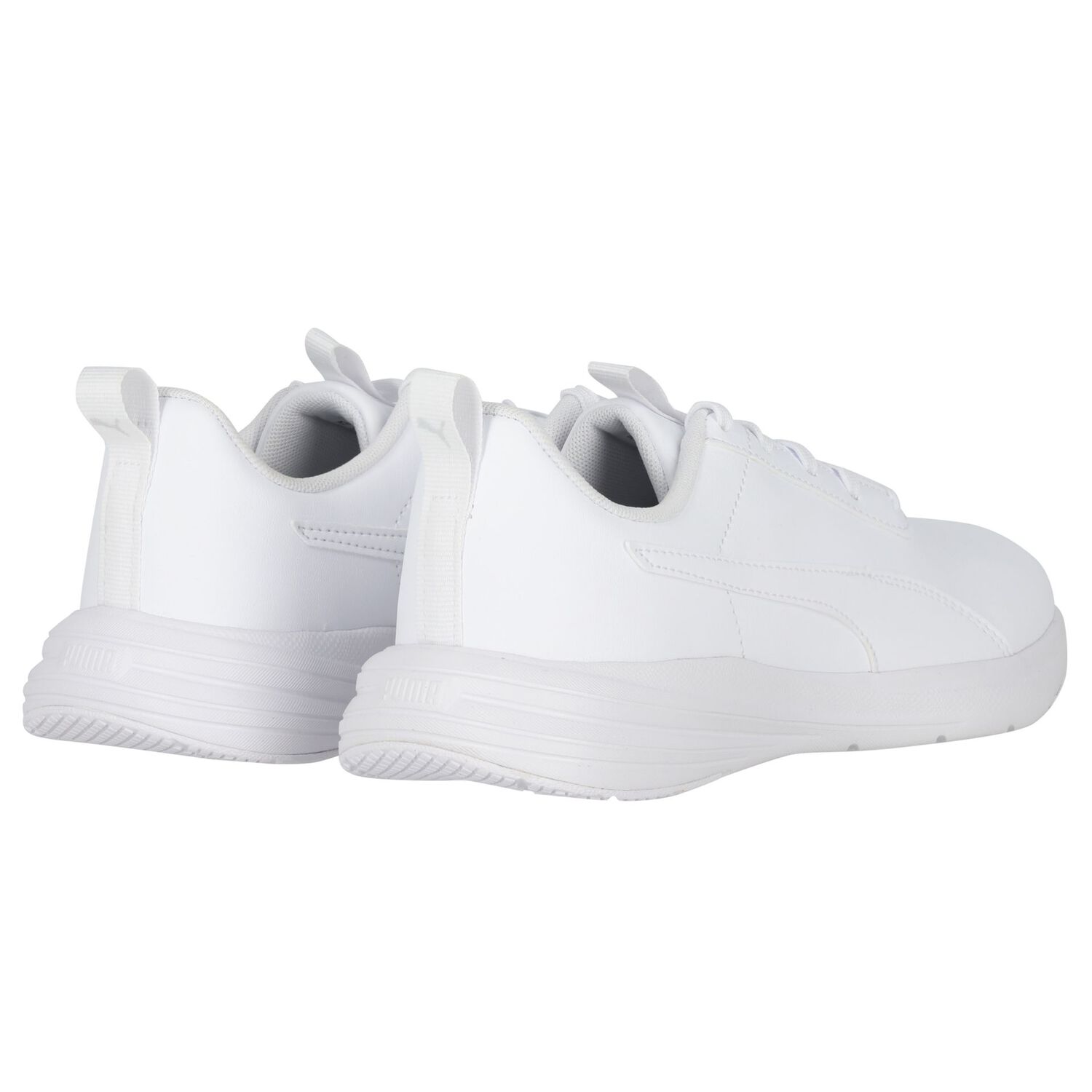 White Leather Rickie Runner Trainers, 1, hi-res
