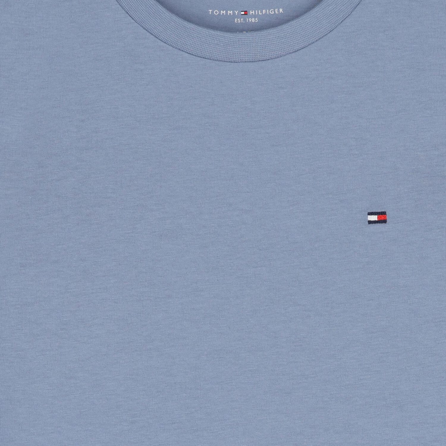 تيشيرت اولاد بالشعار من القطن باللون الكحلى والازرق ( 2 قطعه ) , 4, hi-res