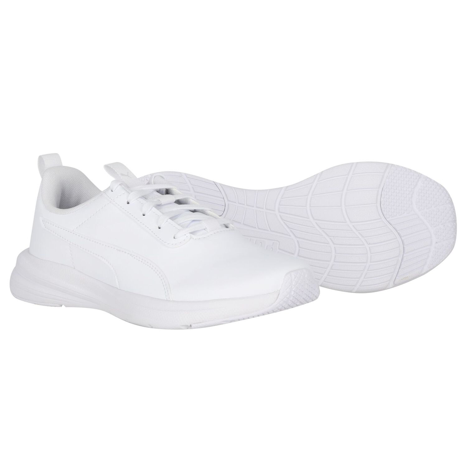 White Leather Rickie Runner Trainers, 1, hi-res
