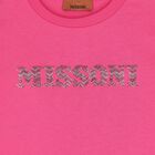 فستان بالشعار باللون الوردي للبنات , 2, hi-res